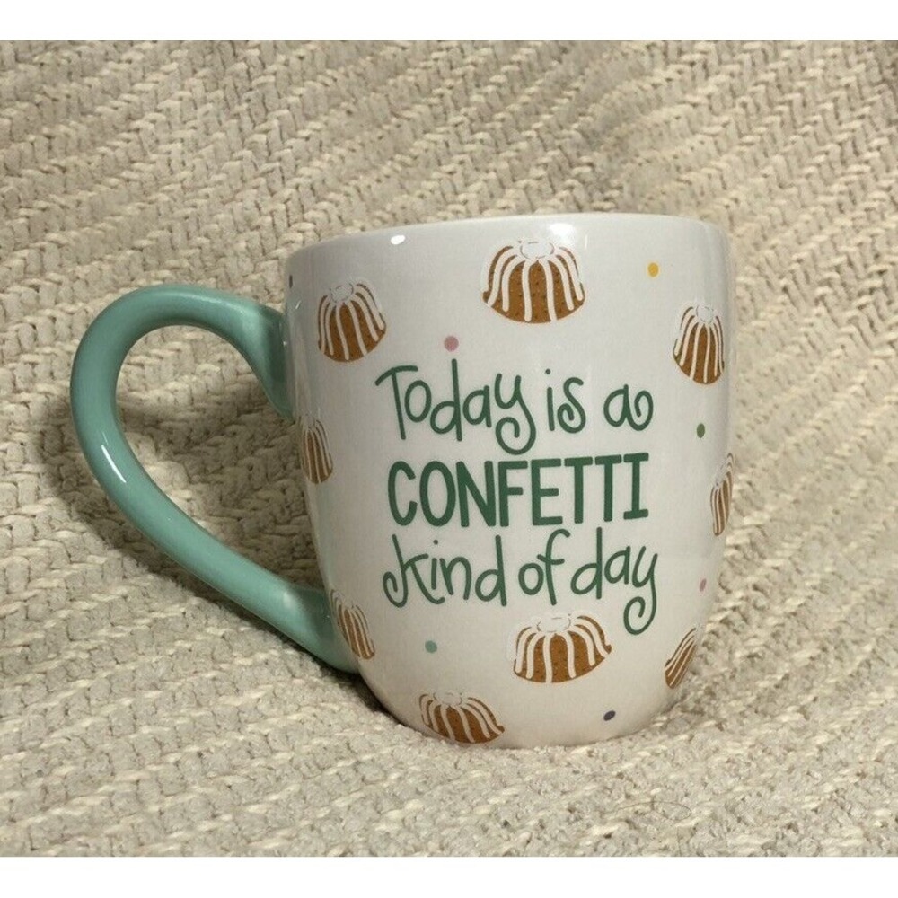 New Nothing Bundt Cakes Coton Colors "Today is a Confetti kind of day" Mug‎